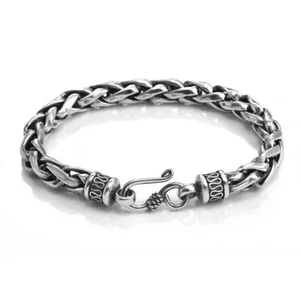 Pulsera Punk Rock Para Hombre Acero Inoxidable Cadena Torcida Pulsera Eslabón Ajustable - Imagen 1 de 6