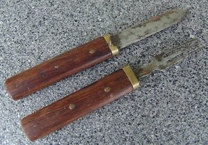 ANTIKES 2 TEILIGES KUTSCHER FUHRMANNS BESTECK, JOHN BOUND & SON -SHEFFIELD - Bild 1 von 7