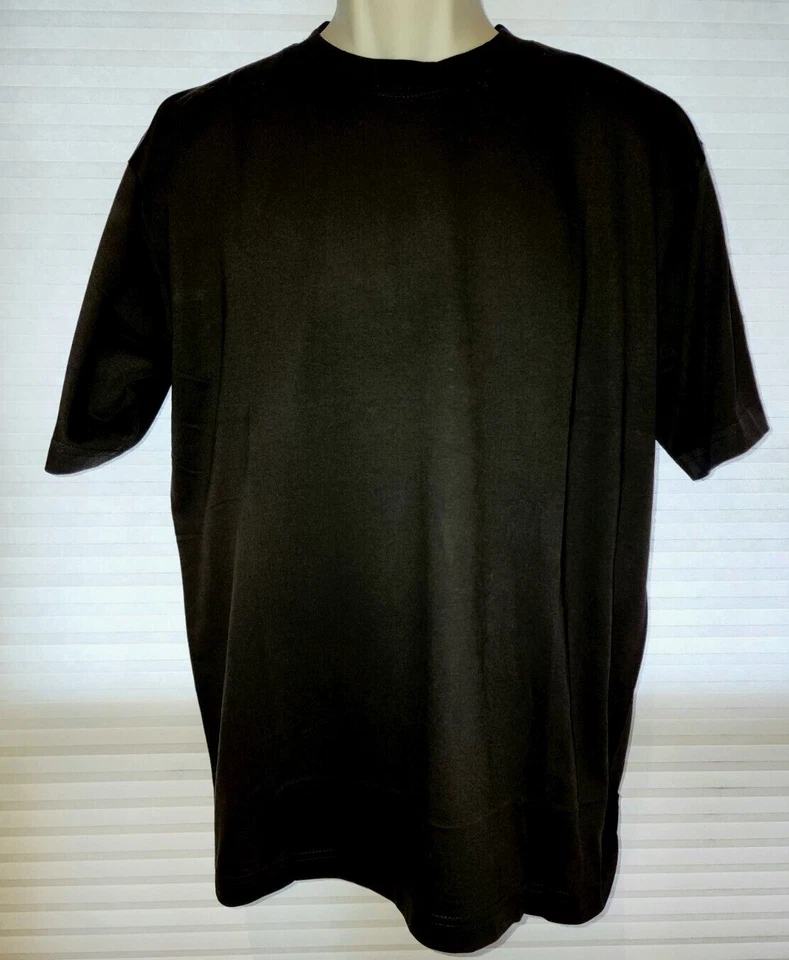 Camiseta de manga corta lisa en blanco de peso pesado para hombre TOPTEE marca EE. UU. Foto 1 de 1