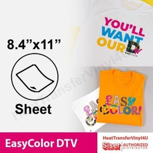 Siser EasyColor DTV (direkt auf Vinyl) 8,4" x 11" Blatt Tintenstrahldrucker HTV - Bild 1 von 8