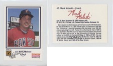 1989 Dunkin' Donuts Pawtucket Red Sox Mark Meleski