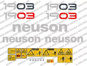 Neuson 1903 Set di Adesivi Decalcomanie Scavatrice - Bild 1 von 1