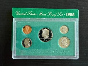 1995-S Proof Set w/Envelope & COA - 1c, 5c, 10c, 25c, 50c - ME1422 - Picture 1 of 4