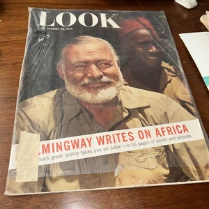 VTG Look Magazine January 26 1954 Ernest Hemingway - Picture 1 of 11