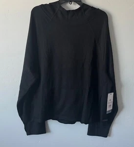 NWT Nine West Active Women's Long Sleeve Black Hoodie Top Plus Size 2X - Picture 1 of 3