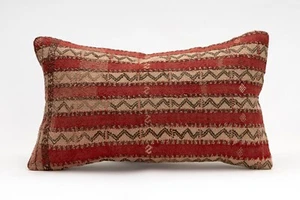 Decorative Pillow Cover, 12x20 in, Kilim Pillow, Turkish Pillow, Sofa Cushion - Picture 1 of 4