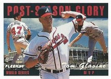 1996 Fleer Postseason Glory #1 Tom Glavine Atlanta Braves HOF