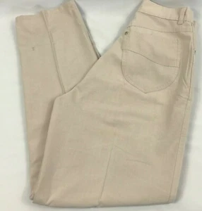 Justin Allen Tan Dress Pants Pleated Front Vintage 1980s Women’s Size 9-10 - Picture 1 of 7