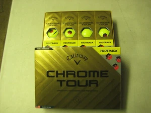 1 dozen BRAND NEW 2024 Callaway Chrome Tour Tru Track Yellow - Picture 1 of 1