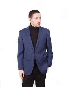 Men's Solid Cerruti 1881 Pure Wool Slim Fit Blazer (52/L) - Picture 1 of 8