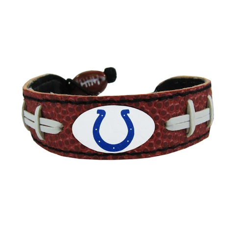 Brand New NFL Indianapolis Colts Classic Genuine Football Leather Bracelet Cover