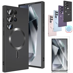 For Samsung Galaxy S24 Ultra Phone Case Magnetic Shockproof Cover Tempered Glass - Picture 1 of 58