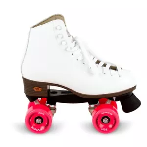 Riedell Citizen 111 White Quad Roller Skates Zen Sonar Wheels UK 4 (US 5) - Picture 1 of 12