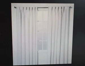 Threshold Stitched Edge Light Filtering Panel 95" x 54" Natural White Lake Tahoe - Picture 1 of 5