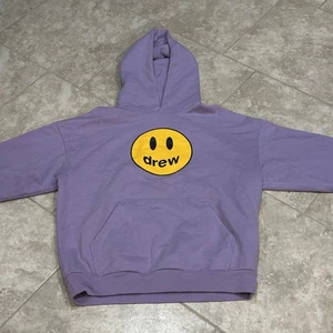 Drew House Mascotte Felpa con Cappuccio Smiley Justin Bieber Adulto Medio Viola Lilla Maglione - Foto 1 di 23