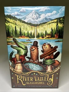 River Valley Glassworks Animal Tile Placement Board Game Allplay Sealed - Picture 1 of 6