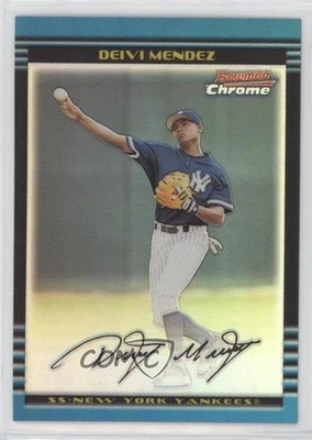 2002 Bowman Chrome Refractor /500 Deivi Mendez #297 - Image 1 of 2