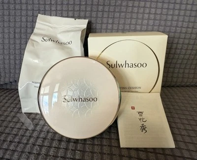 Sulwhasoo Perfecting Cushion No. 23 Natural (Beige) SPF 50 With Refill Pack NEW - Image 1 of 4