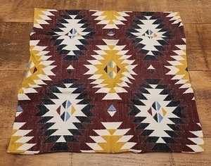 IKEA Fransine 20x20" Southwestern Aztec Pillow Cover Wool Blend BOHO - Picture 1 of 3
