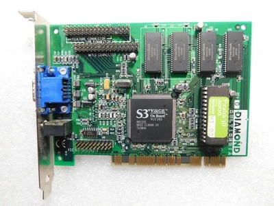 DIAMOND STEALTH 3D 2000 S3 VIRGE 86C325 2MB PCI VGA VIDEO GRAPHICS ADAPTER CARD - Image 1 of 3