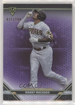 2021 Topps Triple Threads Amethyst /299 Manny Machado #9 - Image 1 of 2