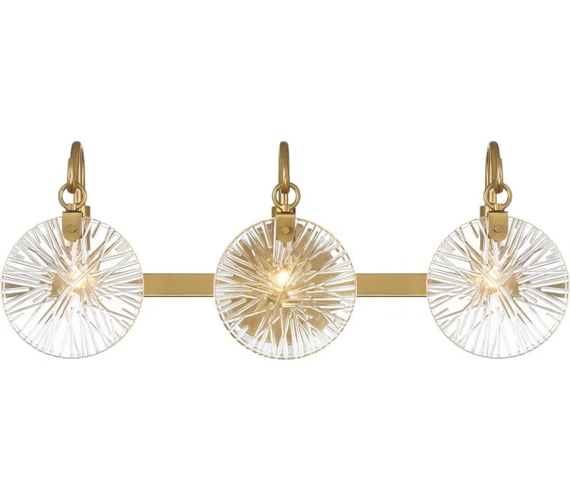 Tocador Addison Savoy House 8-3981-322, 3 luces 180 vatios totales, latón cálido Foto 1 de 1