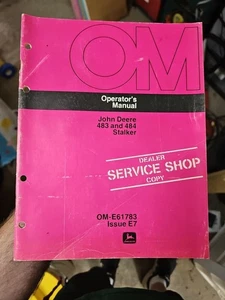 John Deere 483 484 Stalker Operator's Manual OM-E61783 Service Shop Copy MR - Picture 1 of 3