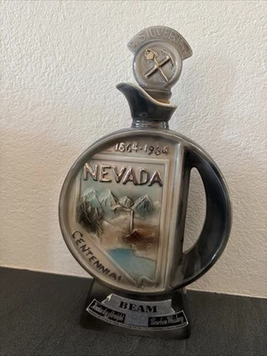 Jarra Jim Beam Nevada State Centennial 1864-1964 100 años Harrah’s Reno Tahoe Foto 1 de 4