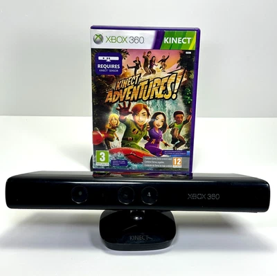 KINECT XBOX 360 Originale MIcrosoft + Gioco Kinect Adventures Completo PAL - Immagine 1 di 4
