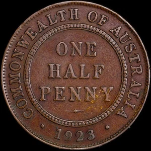 1923 Halfpenny Fine - Picture 1 of 2