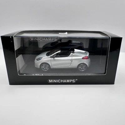 MINICHAMPS Renault Wind 2010 Model Car 1:43 Scale Platinum Grey Silver 400113930 - Image 1 of 4