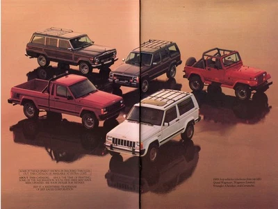 Jeep 1989 12 PG folleto de ventas - Cherokee Wrangler Comanche GW Foto 1 de 4