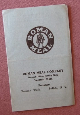 1930s Roman Meal Company Tacoma WA *Delightful Recipes Booklet BREAD Health Food - Image 1 of 4