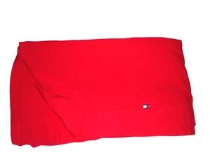 TOMMY HILFIGER CARDINAL RED (1) QUEEN FLAT SHEET 100% COTTON 83X98 - Picture 1 of 6