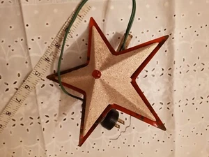 Vintage 1940’s NOMA Metal Star Christmas Tree Topper (AS IS) Untested - Picture 1 of 7