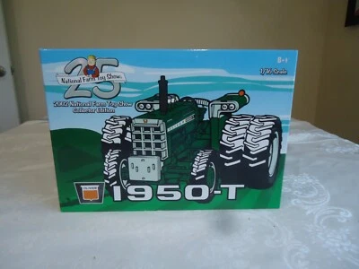 Tractor ERTL 1/16 escala juguete granjero Oliver 1950-T plata aniversario Toy Show 2002 Foto 1 de 3