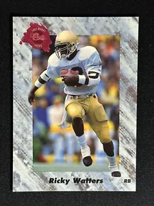 1991 Classic Ricky Watters #141 Rookie Football Card RC Notre Dame 49ers - Foto 1 di 2