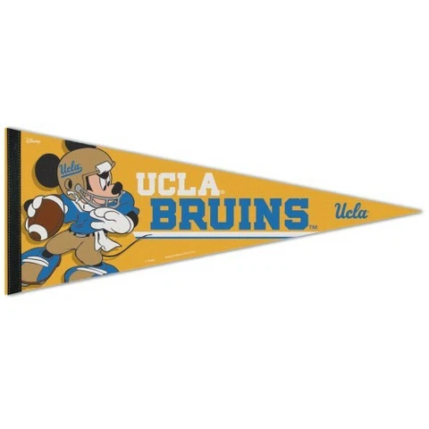 UCLA BRUINS MICKEY MOUSE PREMIUM QUALITY PENNANT 12"X30" BANNER DISNEY Cover
