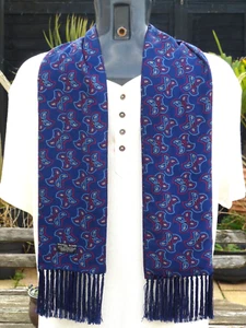 Vintage TOOTAL Scarf Cravat Mens Dapper Mod Indie Scooter Goodwood Ascot Races - Picture 1 of 8