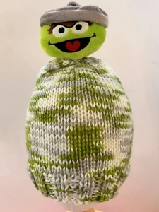 HANDMADE ~Sesame Street Oscar the Grouch Hat ~ Brand New Without Tags ~ Size:2-4 - Picture 1 of 6