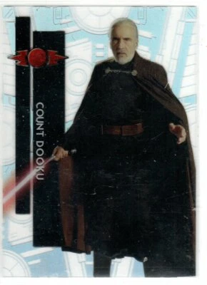 STAR WARS 2015 TOPPS HIGH TEK 41 COUNT DOOKU FORM 1 PATTERN 2 STAR DESTROYER - Image 1 of 2