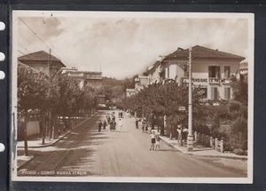 Cartolina Fiuggi Corso Nuova Italia Pensione le Palme ANIMATA ND176 - Picture 1 of 1