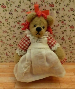 World of miniature bear  - 'i love you' - for dollhouse or collection - signed - Picture 1 of 3