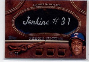 2011 Topps Update Manufactured Glove Leather Nameplates Black #MGL-FJ Fergie Jen