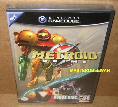 Metroid Prime Original Black Label + Bonus Echoes Disc Gamecube GC New Sealed - Image 1 of 4