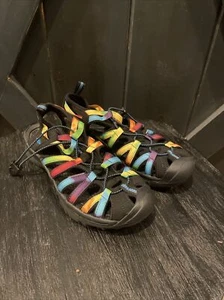 NWOB KEEN Women’s Original Rainbow Tie Dye Multi Sport Sandals - Size 9 - Picture 1 of 9