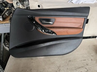  BMW 320i 328 335i F30 OEM FRONT RIGHT PASSENGER SIDE DOOR PANEL COVER BROWN  - Image 1 of 4