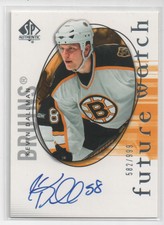 2005-06 SP Authentic Blues Hockey Card #138 Kevin Dallman AU Rookie Auto