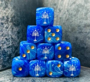 Gondor, Inspired Custom Dice, Ideal for Games like AOS & Lord of the Rings - Picture 1 of 3