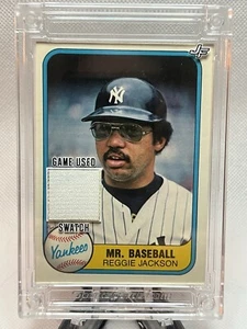 2024 Jersey Fusion Reggie Jackson "Mr.Baseball" Game Used Patch New York Yankees - Picture 1 of 2